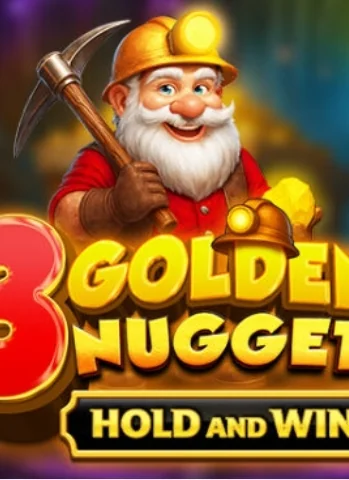 3 Golden Nuggets Hold and Win by Dragon Gaming